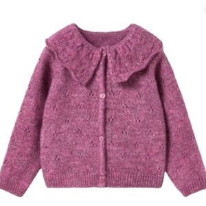 Zara Purple Collared Sweater Size 4-5